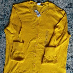 Gap Yellow Cardigan